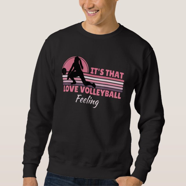 Moletom Citação De Voleibol Para Mulheres Meninas (Frente)