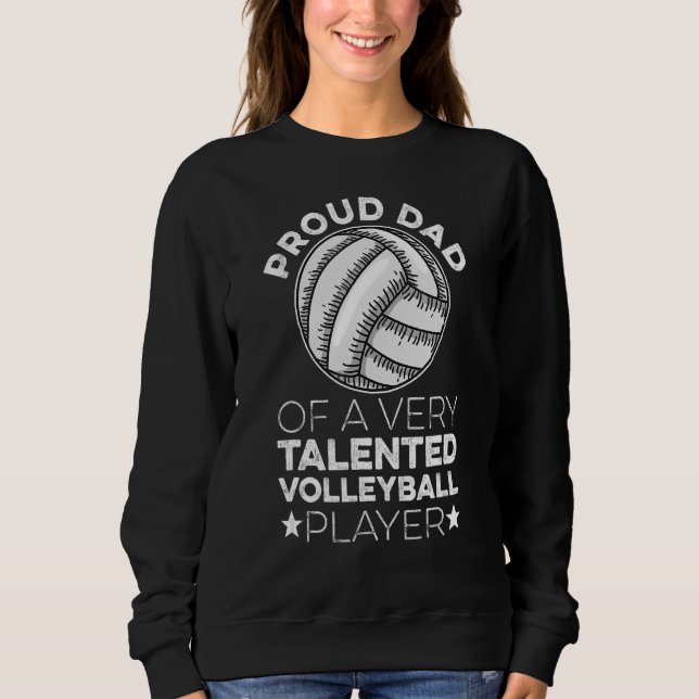 Moletom Citação De Voleibol Para Pai De Pl De Voleibol (Frente)