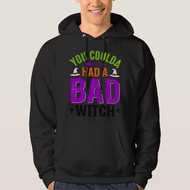 Moletom Citação engraçada de bruxa ruim de Halloween Desig (Frente)