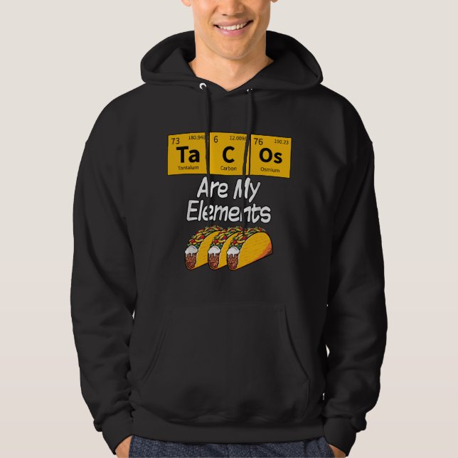 Moletom Citação engraçada de meme de química Taco Tabela p (Frente)
