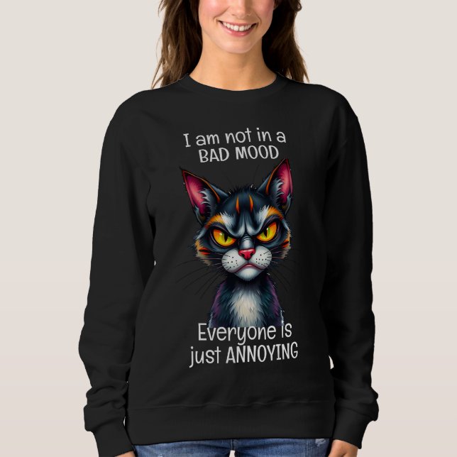 Moletom Citação Engraçado de Gato (Frente)