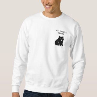 Moletom Citação Personalizada Não é uma Pessoa de Gatos Ma