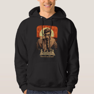 Moletom Citação Retro do Jovem Bobby Fischer "Xadrez é Gue