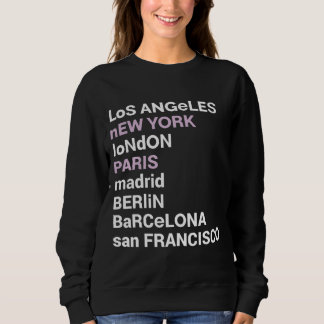 Moletom City Love - Lista de cidades de Los Angeles