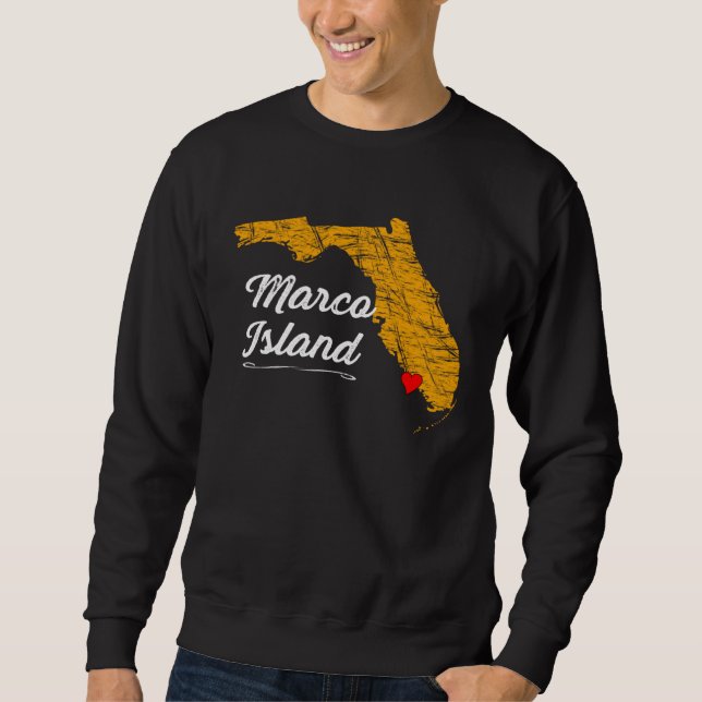 Moletom City of MARCO ISLAND FLORIDA Vacation Souvenir  Gr (Frente)