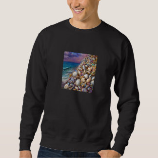Moletom Clam Seashell Shell Collector Beach Ocean Coastal