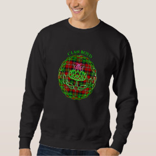 Moletom Clan Boyd Scottish Tartan Celtic Thistle