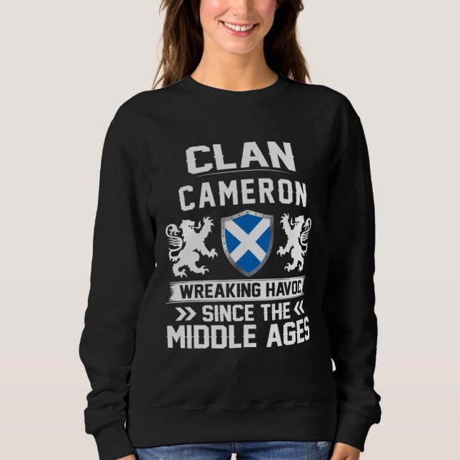 Moletom Clan CAMERON scottish family scotland mothers day  (Frente)