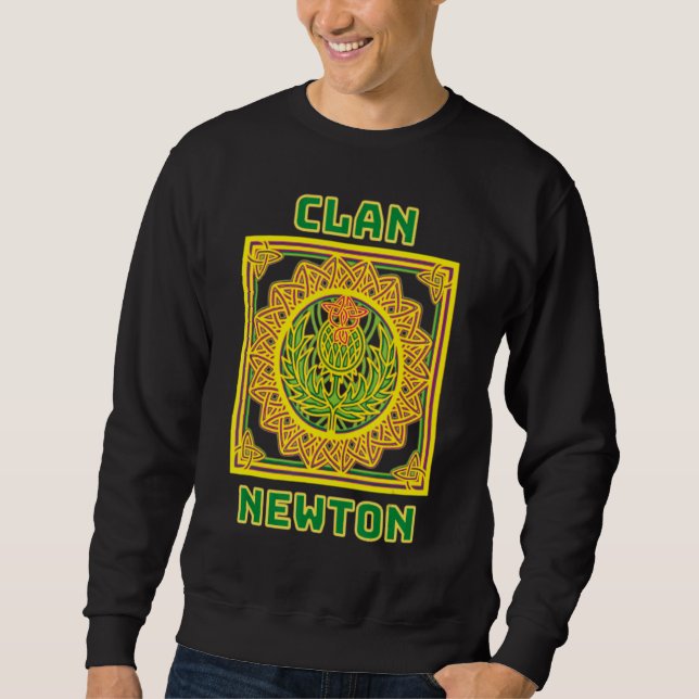 Moletom Clan Newton Scottish Celtic Thistle (Frente)