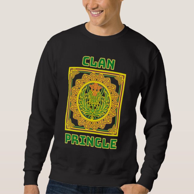 Moletom Clan Pringle Scottish Celtic Thistle (Frente)