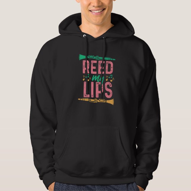 Moletom Clarinet Reed Minhas Lábios Para Mulheres E Menina (Frente)