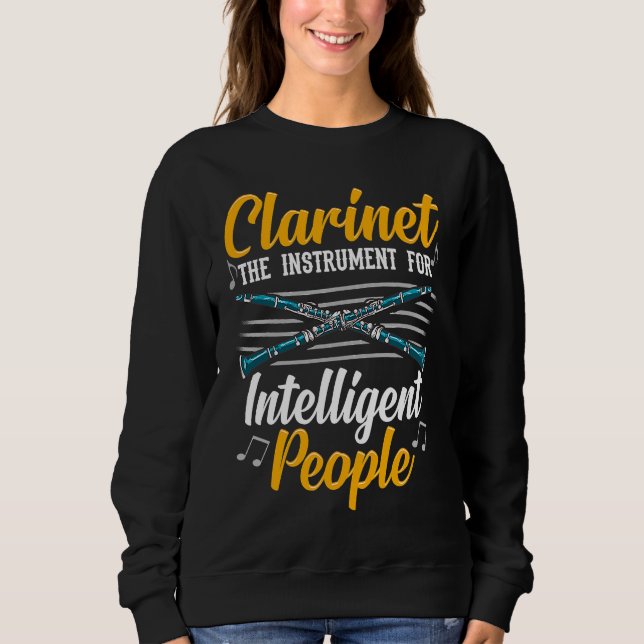Moletom Clarinet the instrument for intelligent people Cla (Frente)
