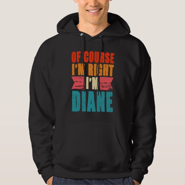 Moletom Claro que estou certo, sou Diane (Frente)