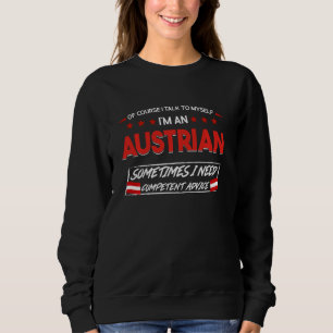 Moletom Claro que falo comigo mesmo. Sou austríaco