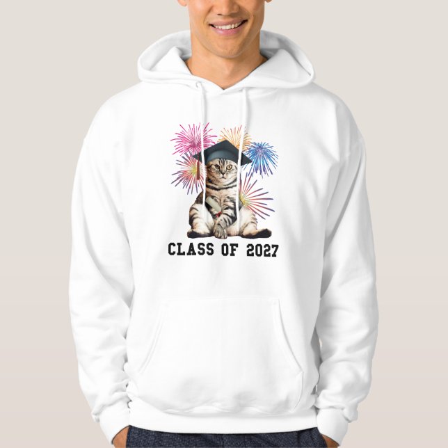 Moletom Class of 2027 Cat Lover (Frente)