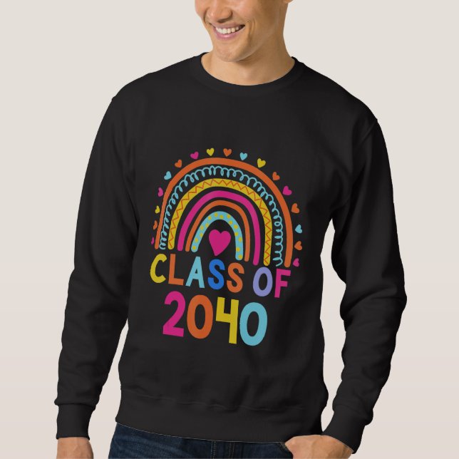 Moletom Class of 2040 Senior 40 Grad Graduation Women Men (Frente)