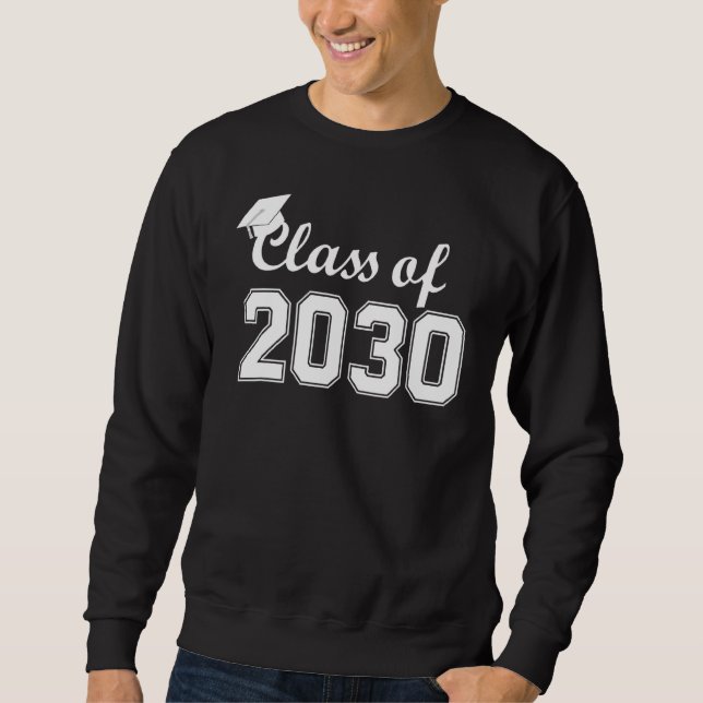 Moletom Classe De 2030 Cresce Comigo Primeiro Dia De Escol (Frente)