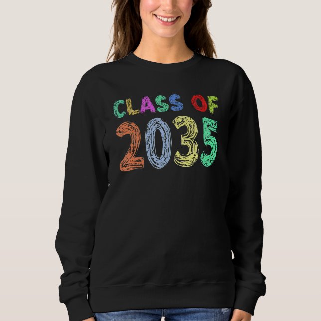 Moletom Classe De 2035 Cresce Comigo Primeiro Dia Do Jardi (Frente)