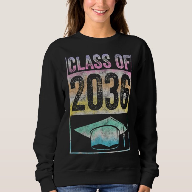 Moletom Classe De 2036 Cresce Comigo Graduação Primeiro Di (Frente)