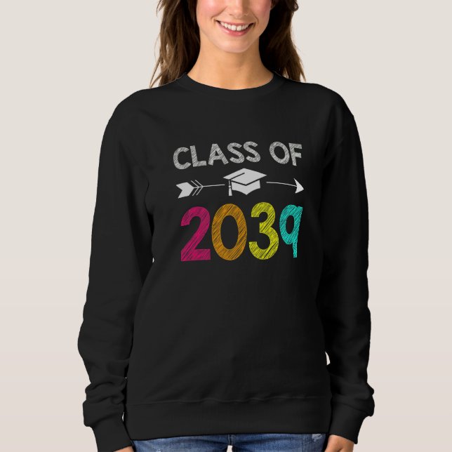 Moletom Classe De 2039 Cresce Com A Minha Graduação No Jar (Frente)