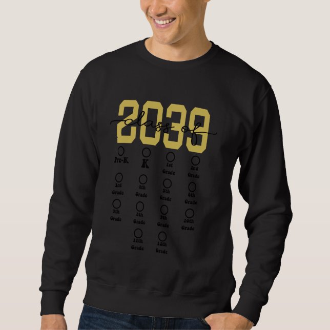 Moletom Classe de 39 Cresce com Me Pré K para 12 com (Frente)
