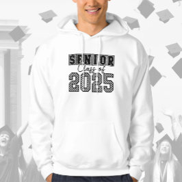 Moletom Classe de mais velho 2025 Retro Black