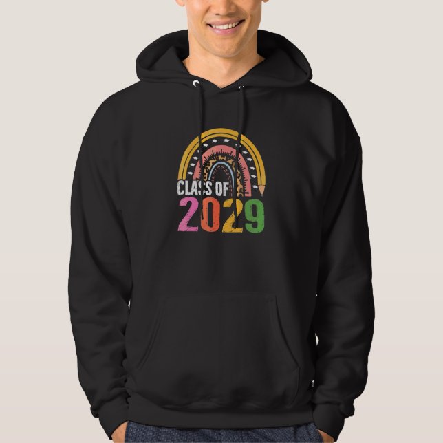 Moletom Classe De Mais velho Arco-Íris 2029 2029 Cresce Co (Frente)