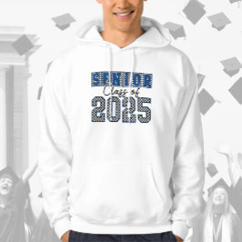 Moletom Classe de mais velho de 2025 Azul Retroativo