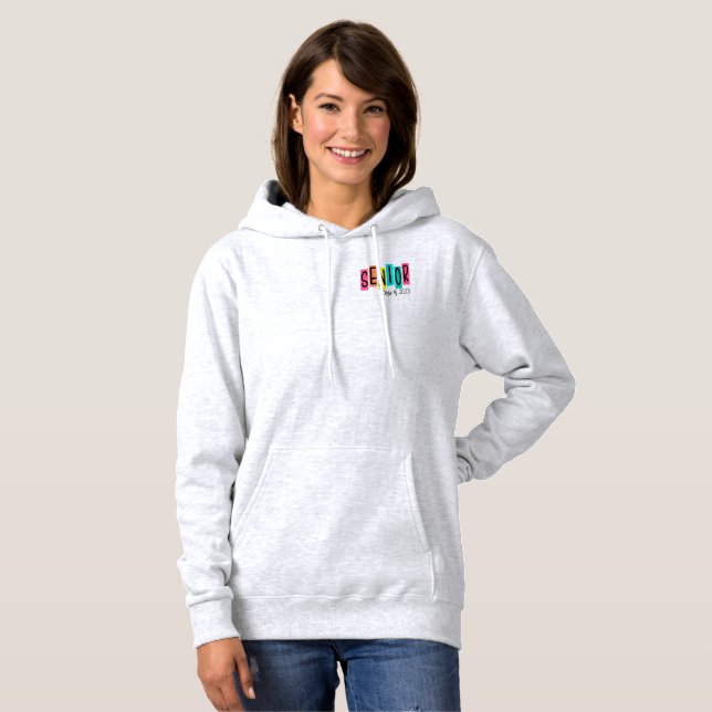 Moletom Classe de mais velho de 2025 Hoodie Sweatshirt (Frente Completa)