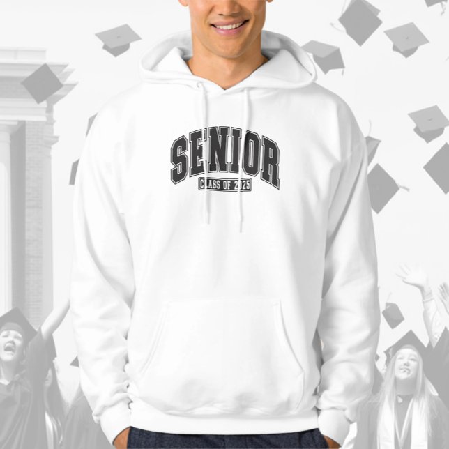 Moletom Classe de mais velho de 2025 preto escuro (Criador carregado)