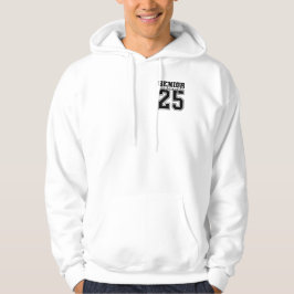 Moletom Classe de Mais velho de Hoodie Branco e Negro 2025