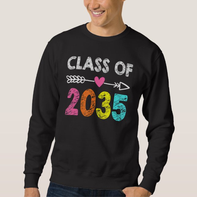 Moletom Classe do jardim de infância de 2035 Cresce com me (Frente)