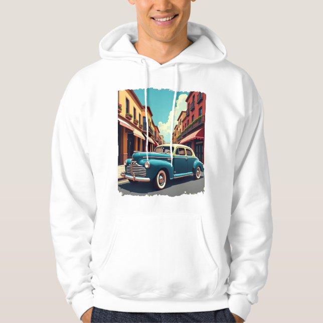 Moletom Classic 1940s Car Hoodie (Frente)