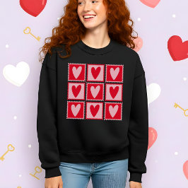 Moletom Classic Cherry Red Hearts Valentine’s Gift