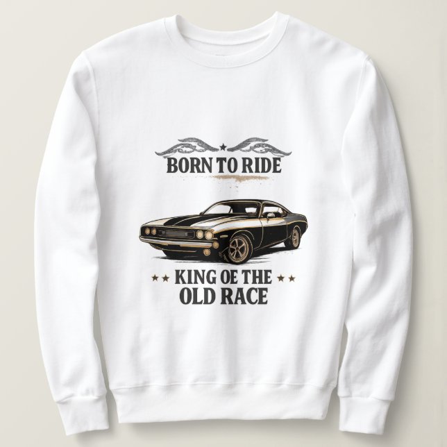 Moletom Classic Muscle Car Rider Women's Sweatshirt (Frente do Design)