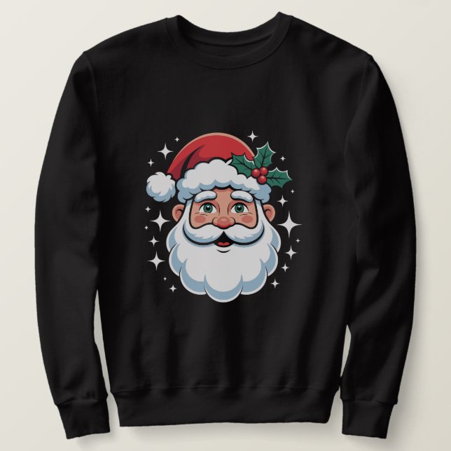Moletom Classic Santa Claus Face Christmas (Frente do Design)
