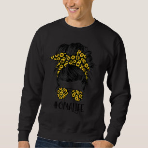 Moletom Clássica Oma Life Messy Hair Bun Sunflower Madre