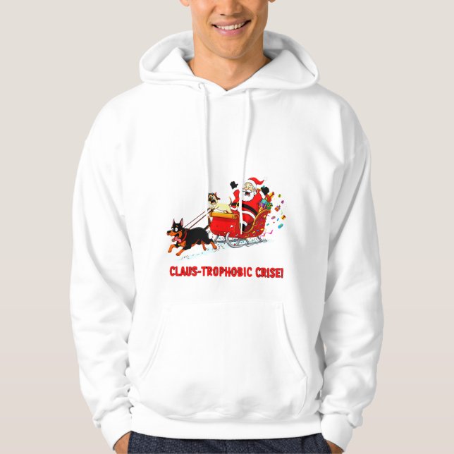 Moletom Claus-trophic Crise: Santa’s Wild Gift Run (Frente)