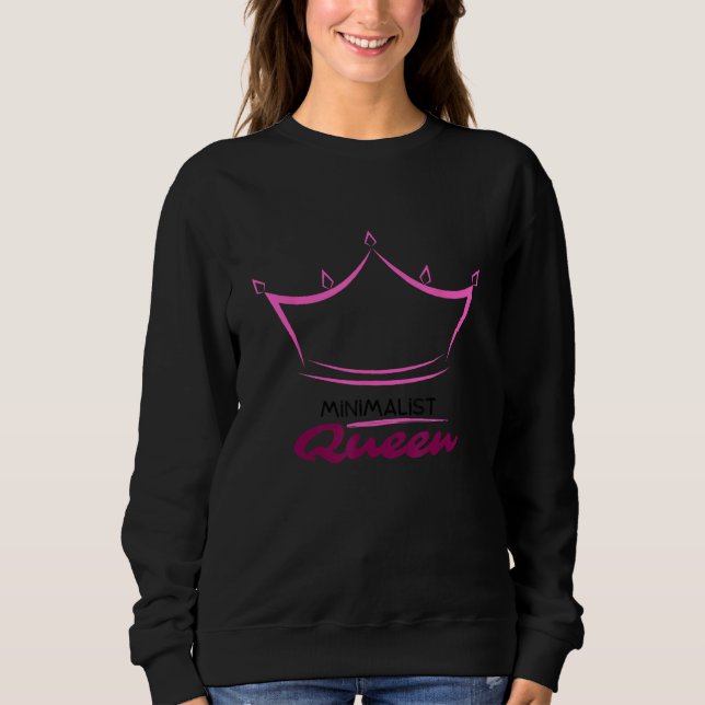 Moletom Clean Girl Aesthetic Minimalist Queen Crown (Frente)