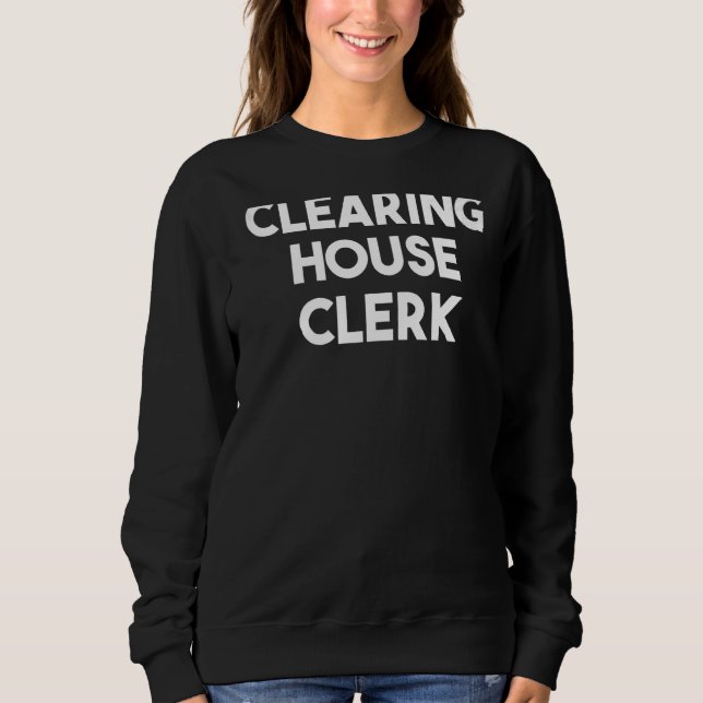 Moletom Clearing House Clerk (Frente)