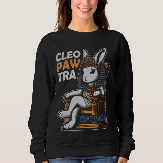 Moletom Cleopatra Bunny Egípcio Deusa Rabbit Egiptologi (Frente)