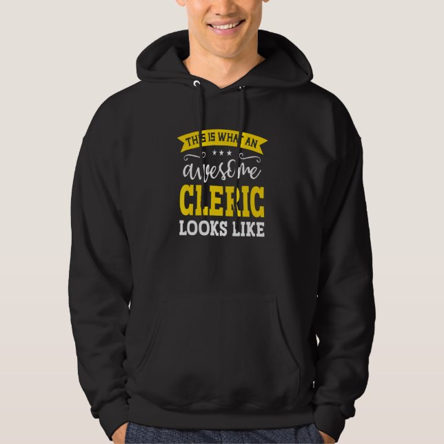 Moletom Cleric Job Title Employee Funny Worker Profession  (Frente)