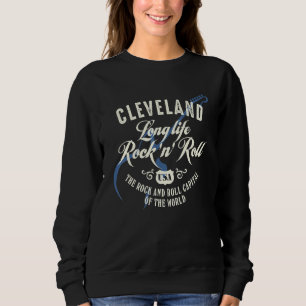Moletom Cleveland Long Life Rock'n'roll Música Legal Vinta