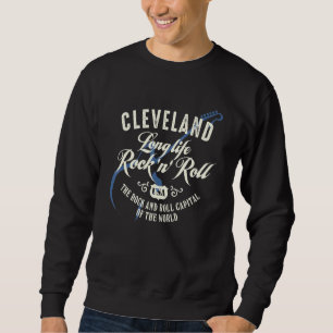 Moletom Cleveland Long Life Rock'n'roll Música Legal Vinta