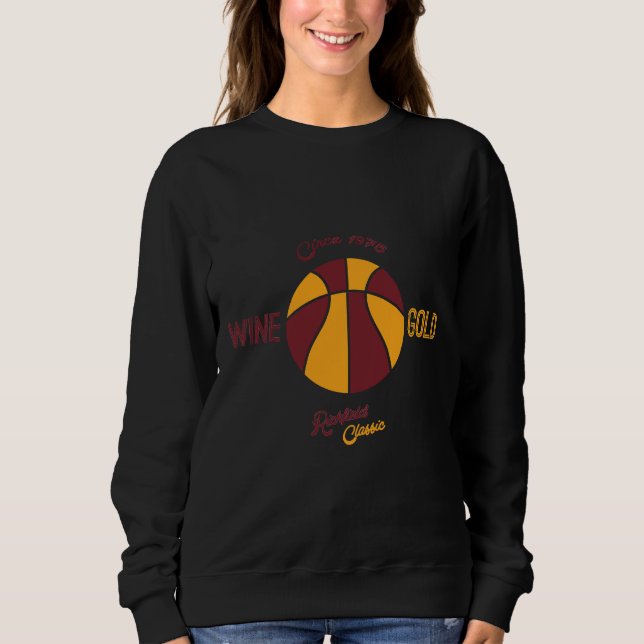 Moletom Cleveland Richfield Wine E Dourado (Frente)