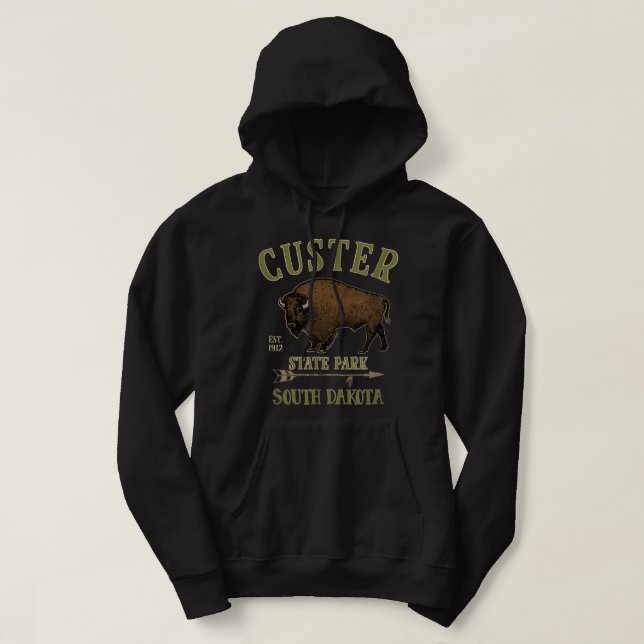 Moletom CLIENTE STATE PARK Bison South Dakota souvenir (Frente do Design)