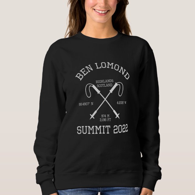 Moletom Climbed Ben Lomond Scotland Summit 2022 Hike Hikin (Frente)