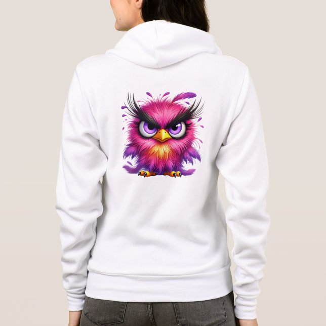 Moletom Clipart sublimação de Pássaro Engraçado (Verso)