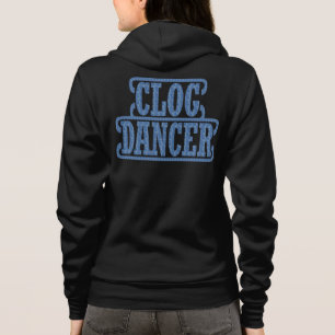 Moletom Clogging Clog Swirls Blue Dancers Typografia