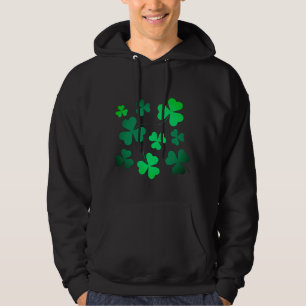 Moletom Clover Shamrock Dia de São Patrício verde irlandês